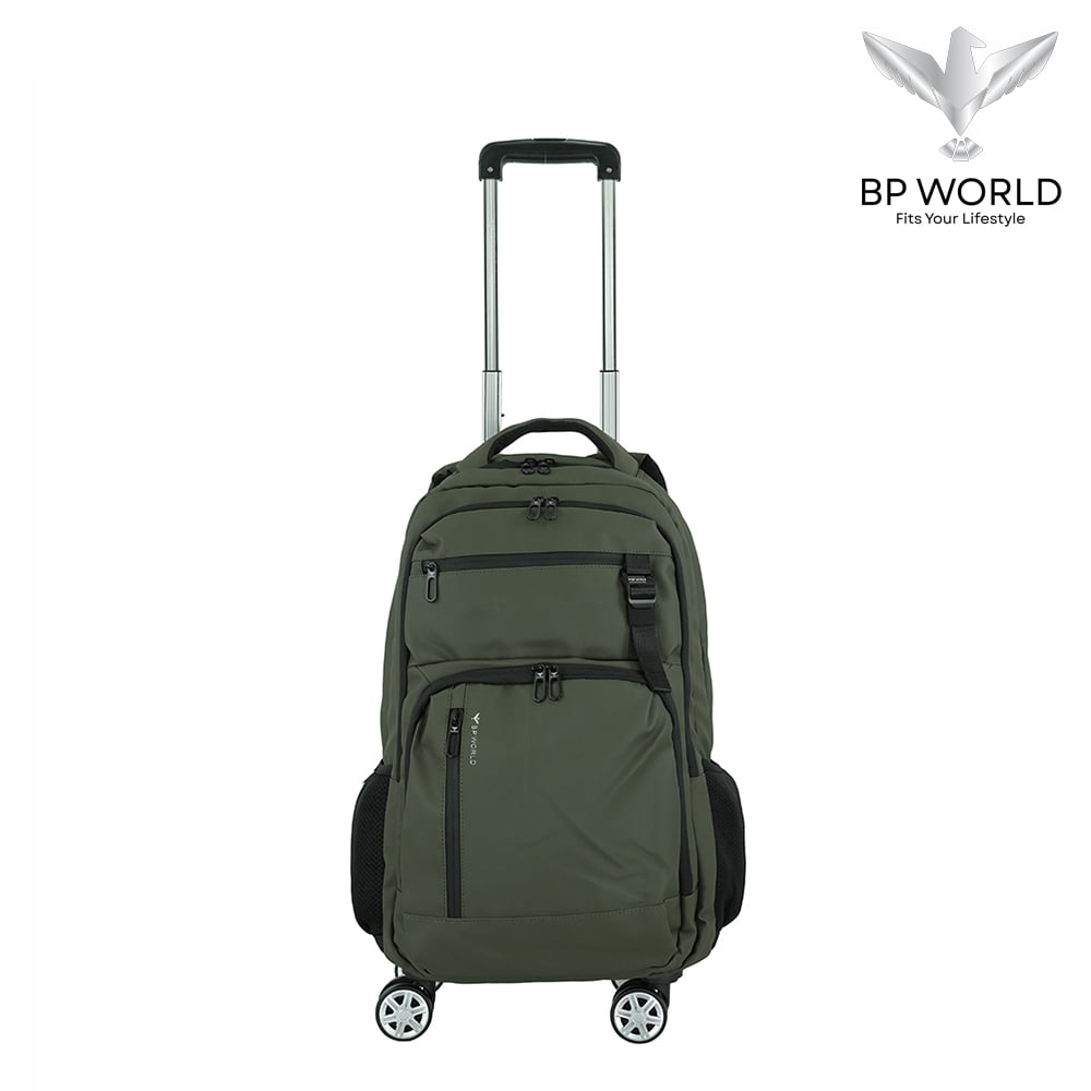 กระเป๋าเป้ล้อลาก 22 นิ้ว BP WORLD รุ่น P15746  สีเขียว_0